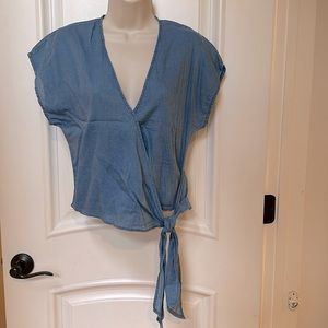 NWT Madewell short sleeve wrap top
